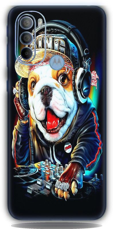 CLAXA Bull Dog Motorola G31 Back Skin Guard, Bull Dog Mobile Skin  (Bull Dog Skin With Super matte finish)