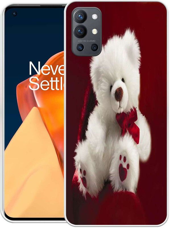 PAEDICON Back Cover for OnePlus 9 5G  (White, Maroon, Grip Case, Silicon, Pack of: 1)