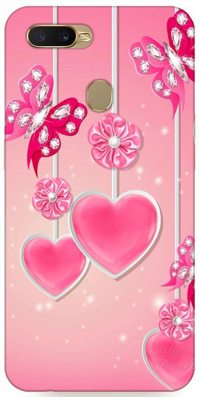 Designer Cover Back Cover for Realme 2  (Pink, Grip Case, Silicon, Pack of: 1)
