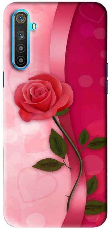 NDCOM Back Cover for Realme 6 Pro Red Rose Printed  (Multicolor, Hard Case, Pack of: 1)