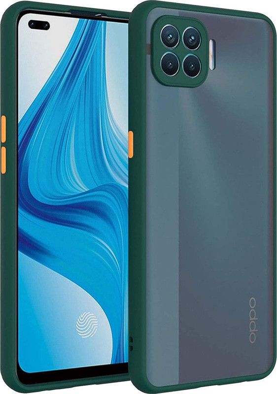 CaseWEB Back Cover for OPPO F17 Pro  (Green, Camera Bump Protector, Pack of: 1)