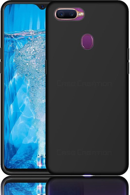 CASE CREATION Back Cover for Realme 2 2019 Soft Back Case Fashion Velvet Cover  (Black, Shock Proof, Silicon, Pack of: 1)