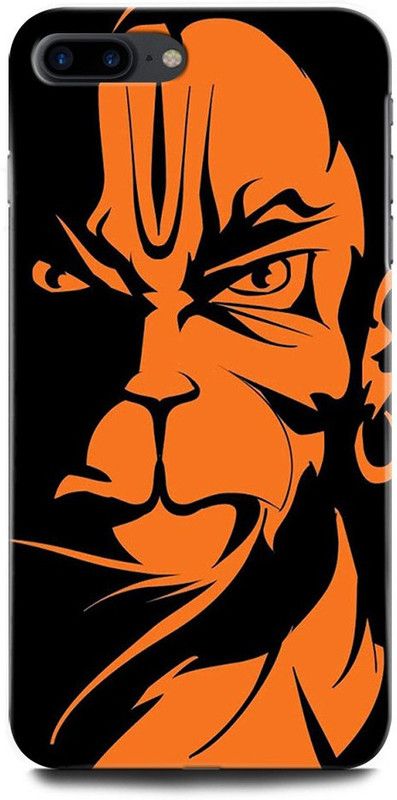 ORBIQE Back Cover for APPLE iPhone 8 Plus HANUMAN JI , LORD HANUMAN, GOD, BAJRANGBALI  (Multicolor, Hard Case, Pack of: 1)