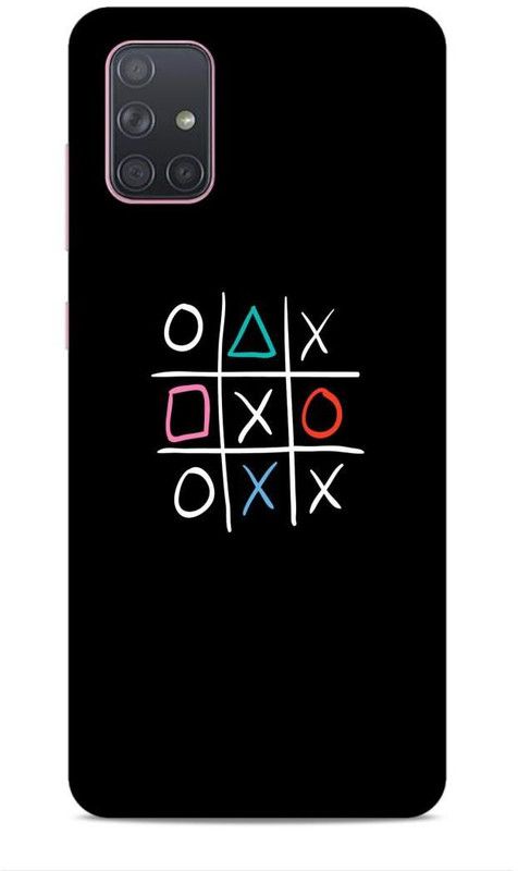 CRAFTARA Back Cover for Samsung Galaxy A71  (Black, Hard Case)