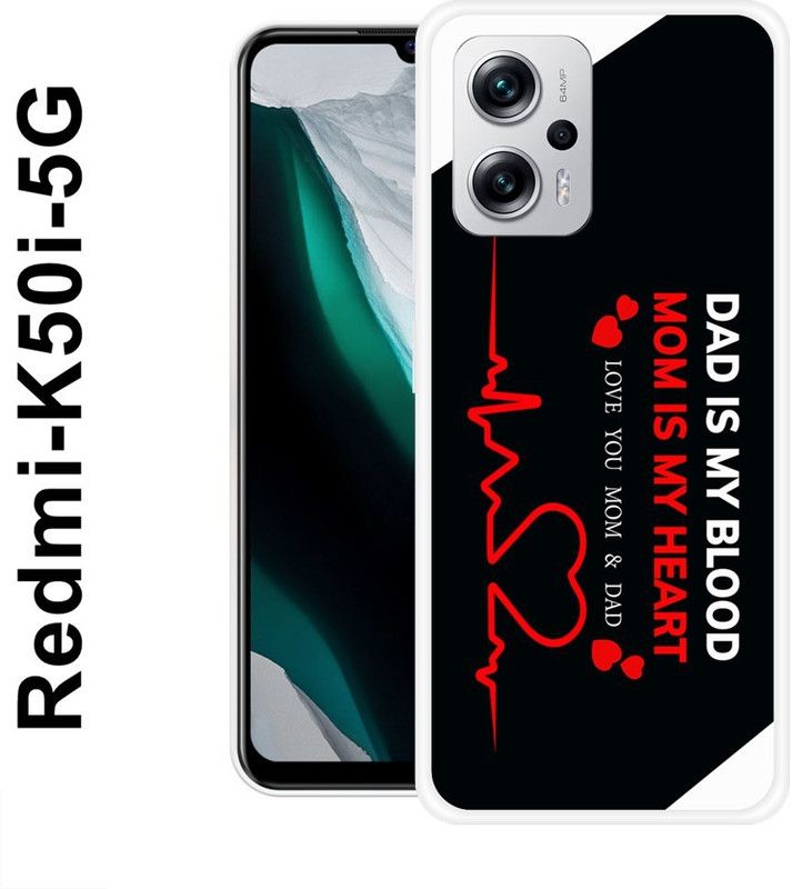 redfly Back Cover for Redmi K50i 5G  (Multicolor, Grip Case, Silicon)