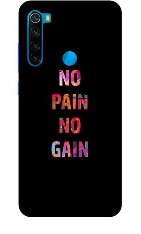 CRAFTARA Back Cover for Xiaomi Redmi Note 8  (Black)