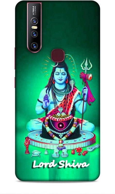 Keviv Back Cover for Vivo V15  (Blue, Green, 3D Case, Pack of: 1)