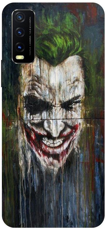 Bluvver Back Cover for Vivo Y12s, V2033, Printed Joker,Batman Mobile Back Cover  (Multicolor, Hard Case, Pack of: 1)