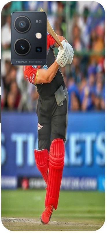 THE NARAYANA COLLECTIONS Back Cover for VIVO Y75 5G-V2142-AB,DE,VILLIERS,AFRICAN,CRICKETER  (Multicolor, Hard Case, Pack of: 1)