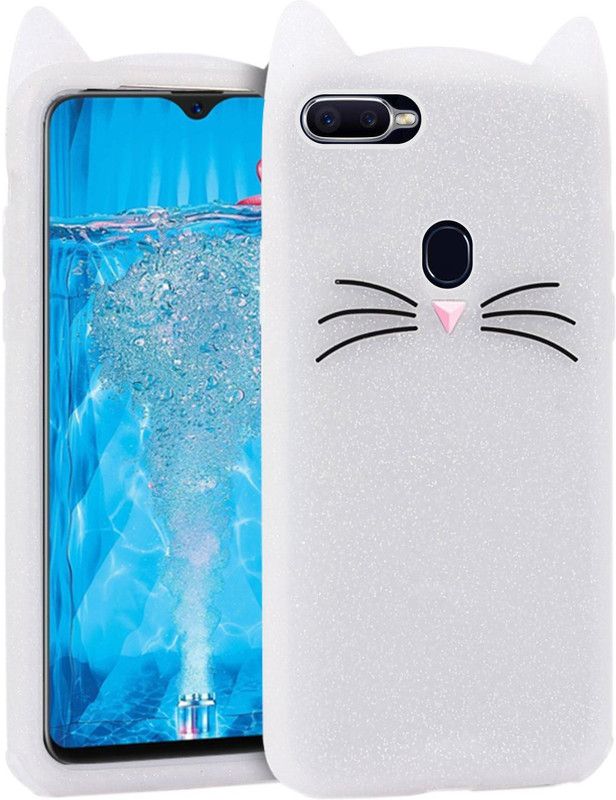 CASE CREATION Back Cover for Oppo F9  (White, 3D Case, Pack of: 1)