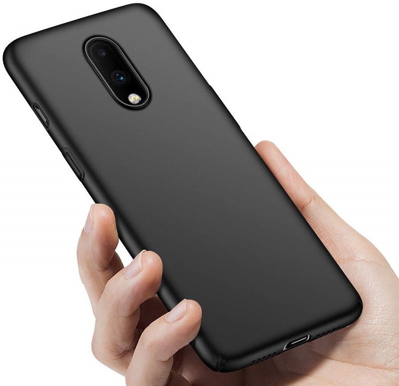 CELLCAMPUS Back Cover for OnePlus 7, One Plus 7  (Black, Grip Case, Pack of: 1)