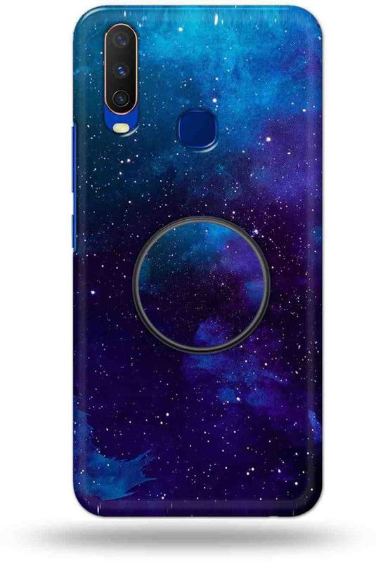 NDCOM Back Cover for Vivo Y15  (Blue, Cases with Holder, Pack of: 1)