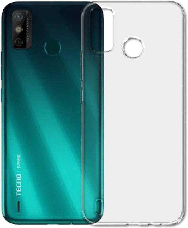 COVERNEW Back Cover for Tecno Spark Go 2020 - KE5  (Transparent, Dual Protection, Pack of: 1)