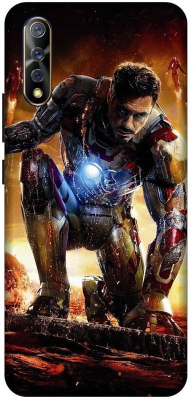 SSMORYA Back Cover for Vivo S1 Iron Man Printed Back Cover  (Multicolor, Waterproof, Pack of: 1)