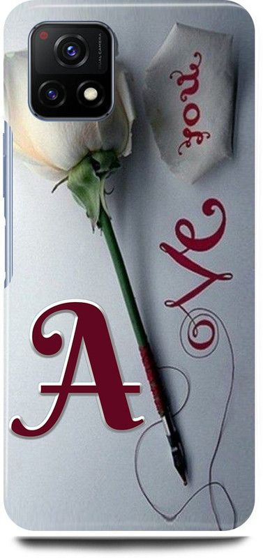 play fast Back Cover for Vivo Y72 5G, V2060 A, NAME, LETTER, ALPHABET, LOVE  (Silver, Hard Case, Pack of: 1)