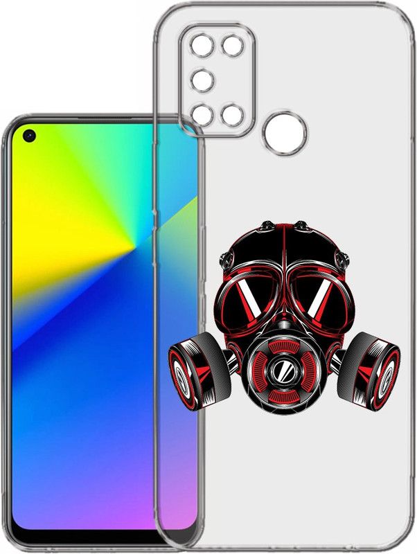 HANIRY Back Cover for Realme 7i / RMX2103 mobile cover | POLLUTION MASK | Design | PNG_37  (Multicolor, Flexible, Silicon, Pack of: 1)