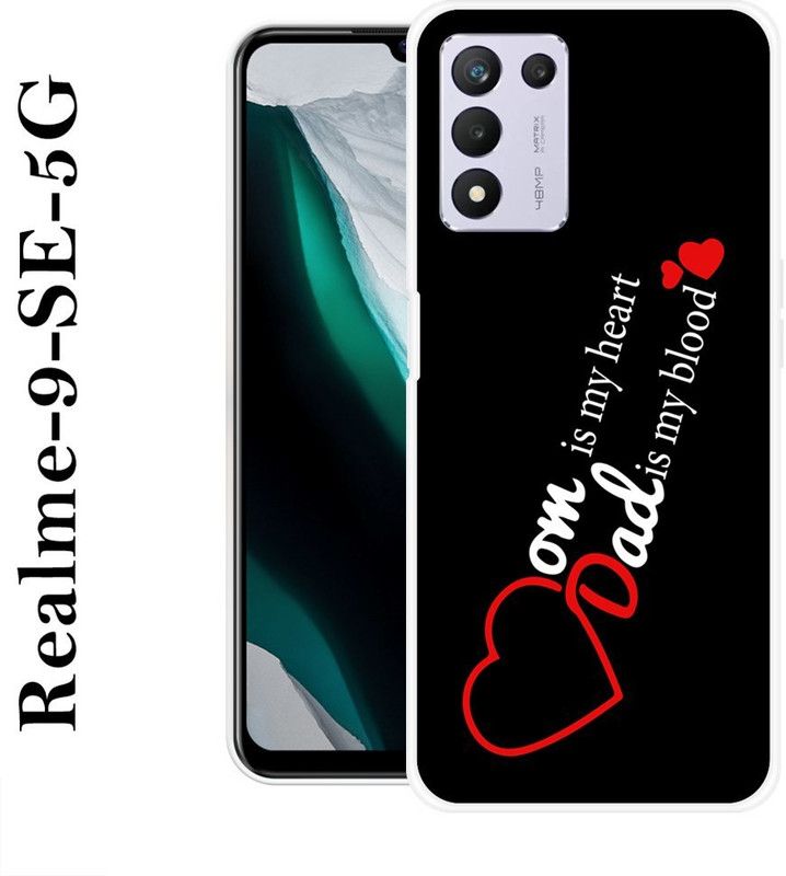 SUPERCASE Back Cover for Realme 9 SE 5G  (Black, White, Grip Case, Silicon)