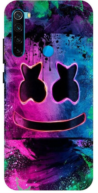 PICHKU Back Cover for REDMI NOTE 8-M1908C3JH-MARSHMELLO,MUSIC,MASK,ALAN,WALKER,JOKER,BOYS,CARTOON,NINJA  (Pink, Hard Case, Pack of: 1)