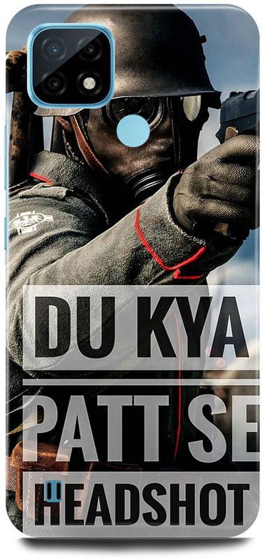 FRONK Back Cover for Realme C21Y, RMX3261, PUBG, GAME, MOBILE, GAME  (Grey, Hard Case, Pack of: 1)