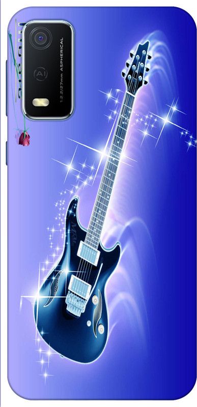 LOVETHINK Back Cover for Vivo Y3s 2021  (Blue, Grip Case, Silicon)
