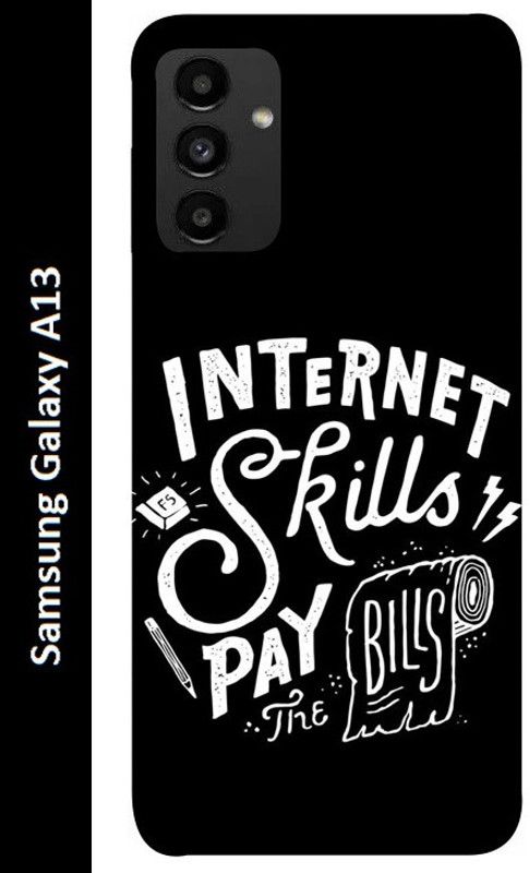BeauCase Back Cover for Samsung Galaxy A13 5G  (Black, White, Grip Case, Silicon)