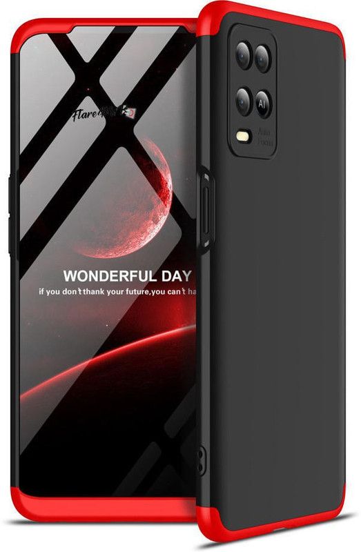 FlareHUB Back Cover for Realme 8 5G  (Red, Hard Case, Silicon, Pack of: 1)