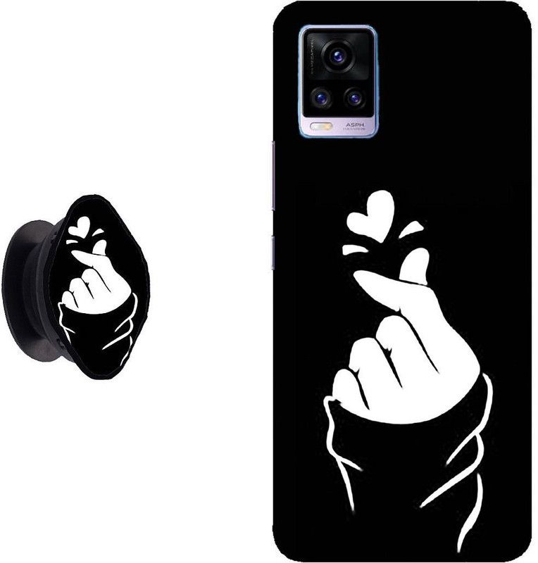My Swag Back Cover for VIVO V21 (Multicolor, Cases with Holder)  (Black, White, Cases with Holder, Pack of: 1)