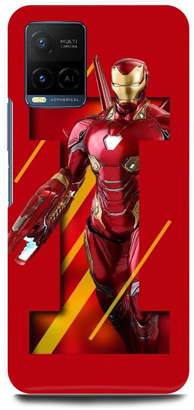 play fast Back Cover for Vivo Y33s, V2109 IRON, MAN, MARVEL, SUPER, HERO  (Red, Hard Case, Pack of: 1)