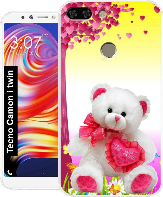 SmartGoldista Back Cover for Tecno Camon I Twin Back Cover  (Multicolor, Grip Case, Silicon)