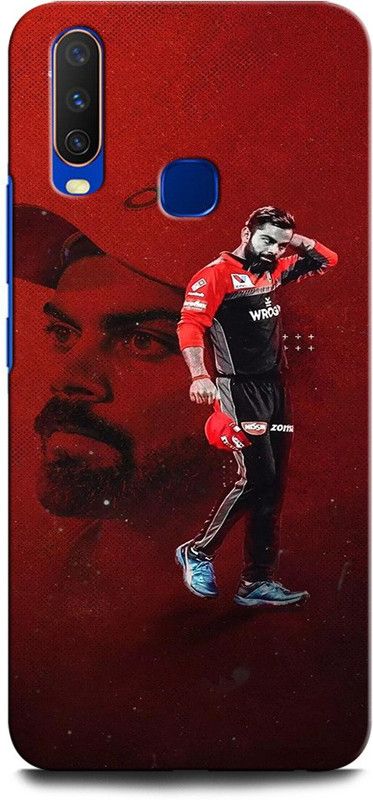 GRAFIQE Back Cover for Vivo Y15 1901 VIRAT, KOHLI, INDIA, CRICKET, PLAYER, SPORTS, CAPTAIN  (Multicolor, Shock Proof, Pack of: 1)