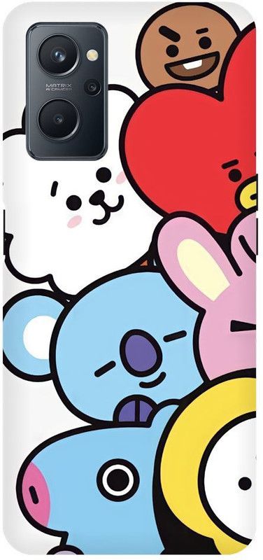 Vinsmoke Back Cover for Realme 9i BT21-BTS-koya-RJ-Shooky-Mang-Chimmy-Tata-Cooky-338239  (Multicolor, Shock Proof)