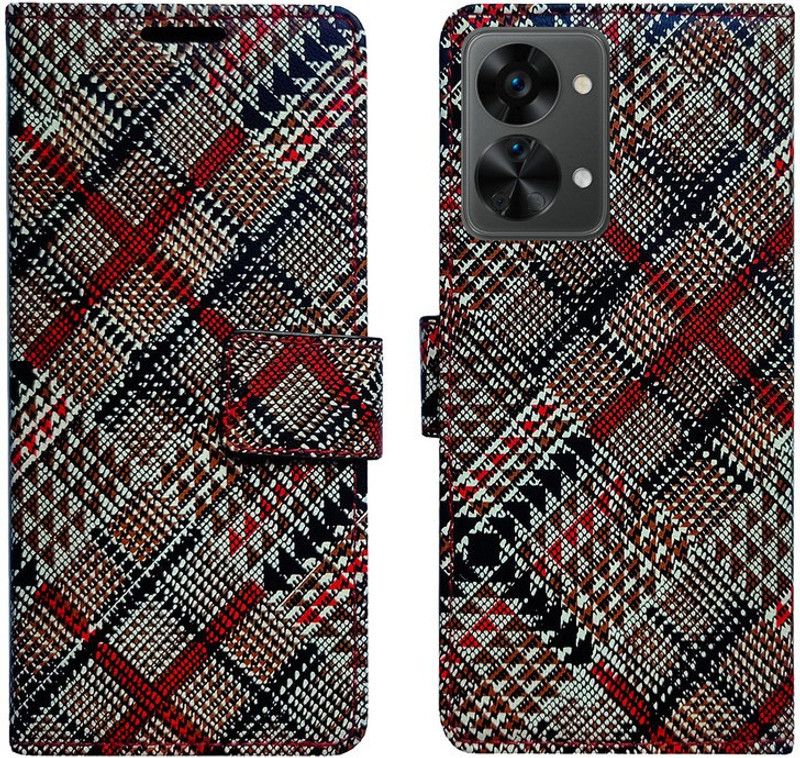Dhar Flips Flip Cover for OnePlus Nord 2T 5G | Leather Finish | Smooth Feel | Foldable Stand | Shock Proof  (Multicolor, Magnetic Case, Pack of: 1)