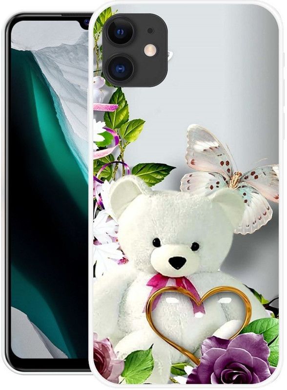 Ghanta Walaj Back Cover for iPhone 11  (White, Flexible, Silicon)