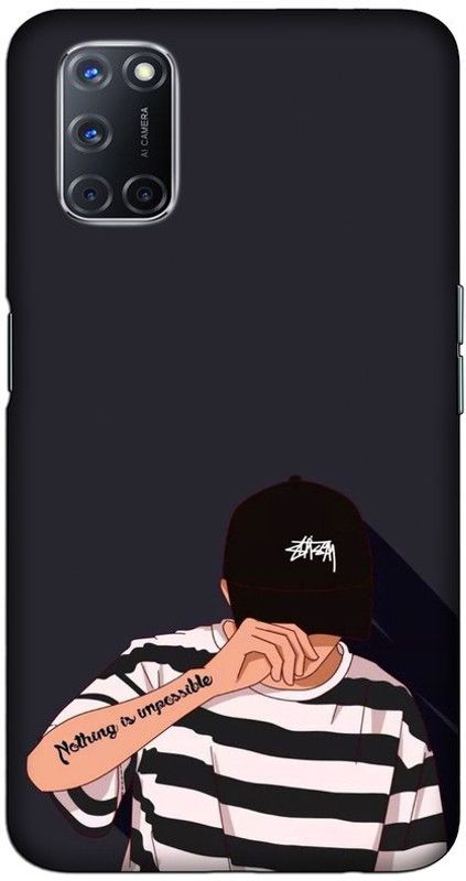 CROKIAN Back Cover for OPPO A52 Attitude boy Back Cover  (Multicolor, Hard Case, Pack of: 1)
