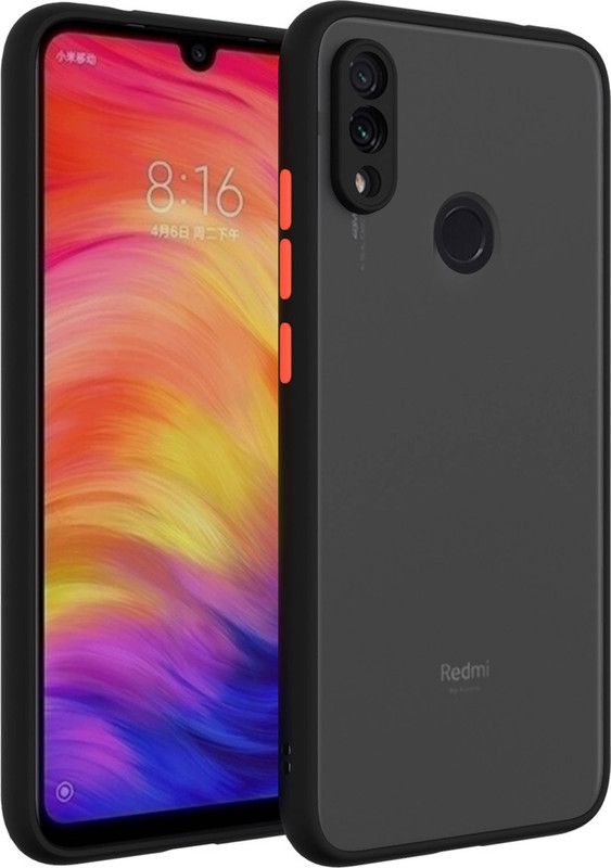 AOnes Back Cover for Redmi Note 7 Pro  (Black, Cases with Holder, Pack of: 1)