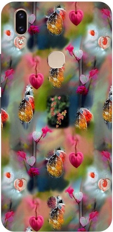THE NARAYANA COLLECTIONS Back Cover for VIVO V9 PRO-1851-HEART,ROSES,FLOWERS,PANDA,CARTOON  (Multicolor, Hard Case, Pack of: 1)