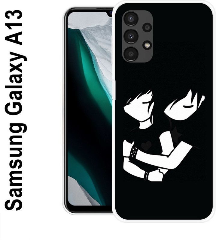 Shivay Mobicase Back Cover for Samsung Galaxy A13  (Black, White, Silicon, Pack of: 1)