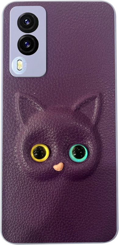 Fastship Front & Back Case for Cat Eye Vivo V21e  (Purple, Grip Case)