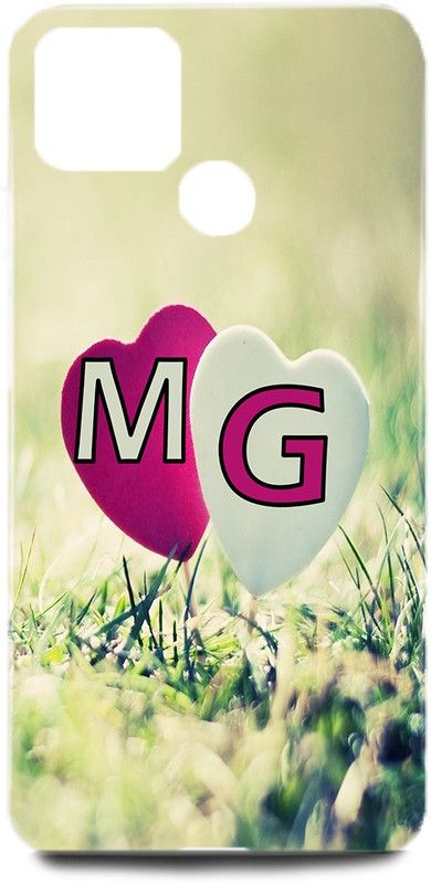 Dimora Back Cover for Realme C15/RMX2180,M Loves G Name,M Name, G Letter, Alphabet,M Love G NAME  (Multicolor, Hard Case, Pack of: 1)