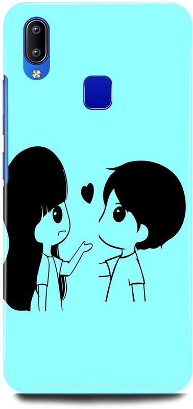 JUGGA Back Cover for Vivo Y93, 1814, LOVE, COUPLE, LOVERS, BOY, GIRL, VALENTINE, LOVERS  (Blue, Hard Case, Pack of: 1)