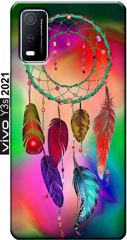 TrenoSio Back Cover for Vivo Y3s 2021  (Multicolor, Silicon, Pack of: 1)
