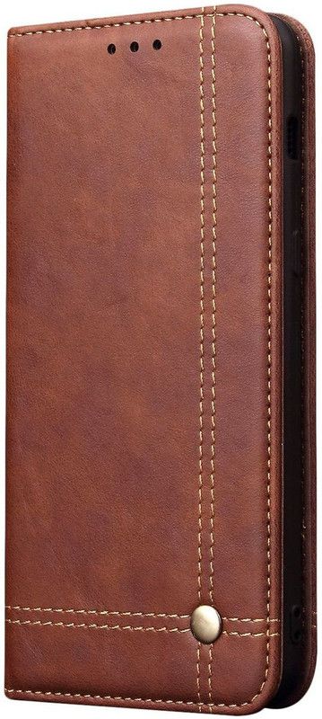 Cubix Flip Cover for Huawei P30  (Brown, Shock Proof)