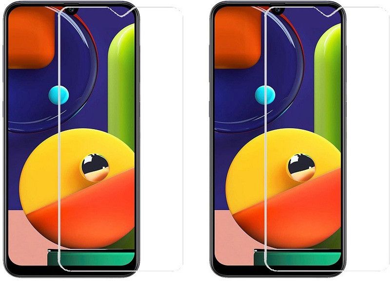 HOBBYTRONICS Tempered Glass Guard for Samsung Galaxy A50S  (Pack of 2)