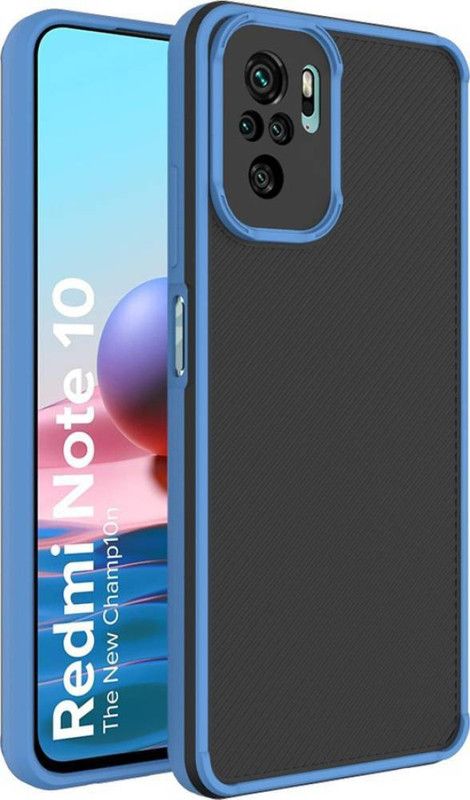 AOnes Back Cover for Redmi Note 10S  (Blue, Cases with Holder, Pack of: 1)