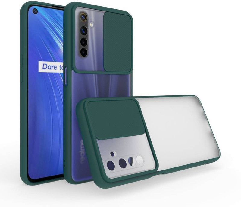 AOnes Back Cover for Realme 6 / 6I  (Green, Cases with Holder, Pack of: 1)