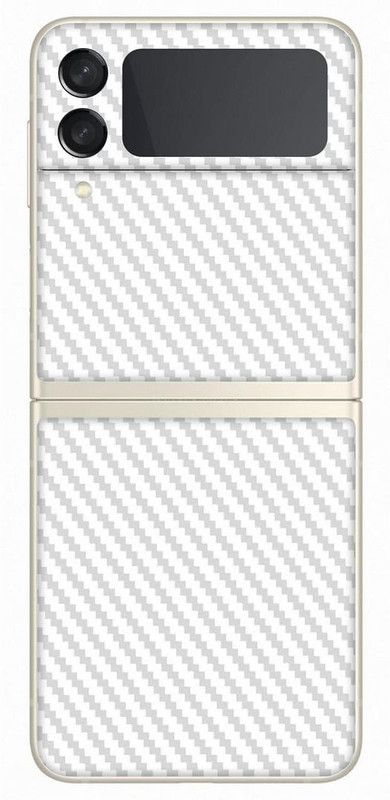 Enlinea Carbon Fiber Samsung Galaxy Z Flip3 (5G) Mobile Skin  (Mobile Back Skin (Pack of 2))