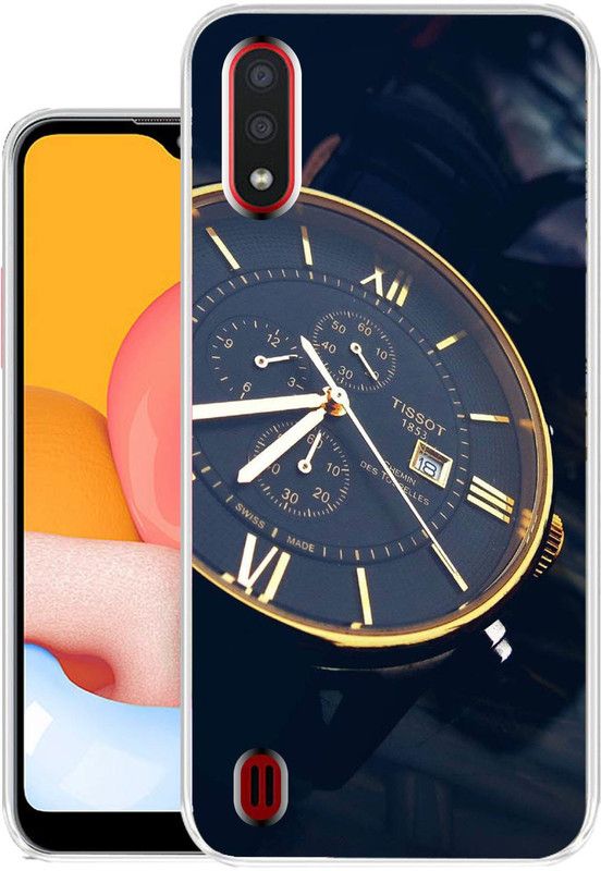Flipkart SmartBuy Back Cover for Samsung Galaxy A01  (Blue, Dual Protection, Silicon, Pack of: 1)
