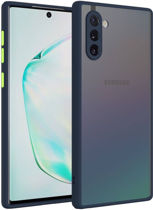 AOnes Back Cover for Samsung Galaxy Note 10  (Blue, Cases with Holder, Pack of: 1)