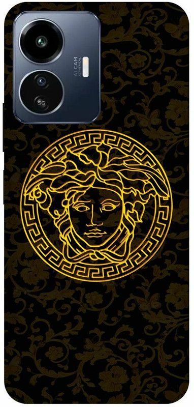 DIKRO Back Cover for vivo Y77 5G, V2169, VERSACE, MEDUSA, PATTERN, LOGO, SIGN  (Black, Hard Case, Pack of: 1)