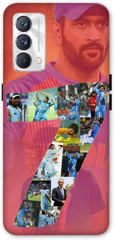 NDCOM Back Cover for Realme GT Master Edition MS Dhoni Number 7 Printed  (Multicolor, Hard Case, Pack of: 1)